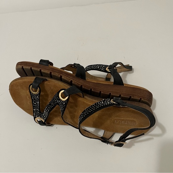 Patrizia ANNMAY Sandals by Spring Step Black Rhinestones Shoes Womens Size 10 - Picture 10 of 13